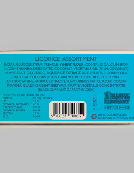 LIQUORICE ALLSORTS HERITAGE BOX Black Liquorice Company