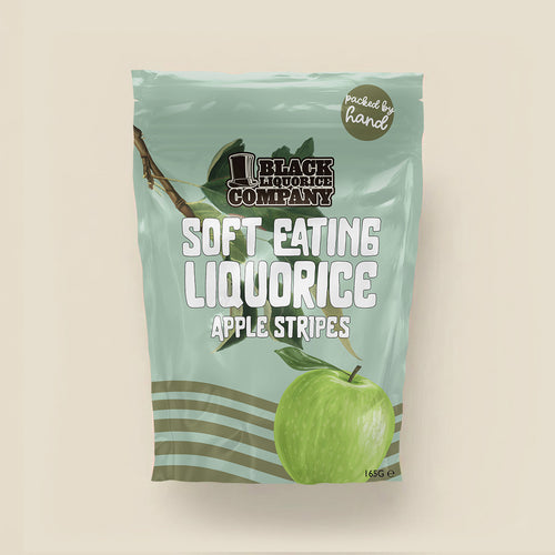 LIQUORICE APPLE STRIPES Black Liquorice Company