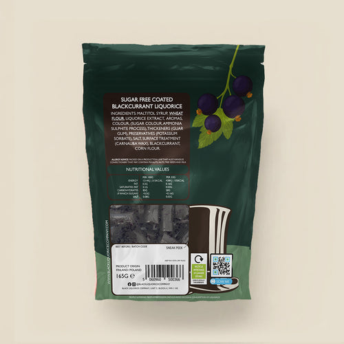 SUGAR FREE BLACKCURRANT & LIQUORICE Black Liquorice Company