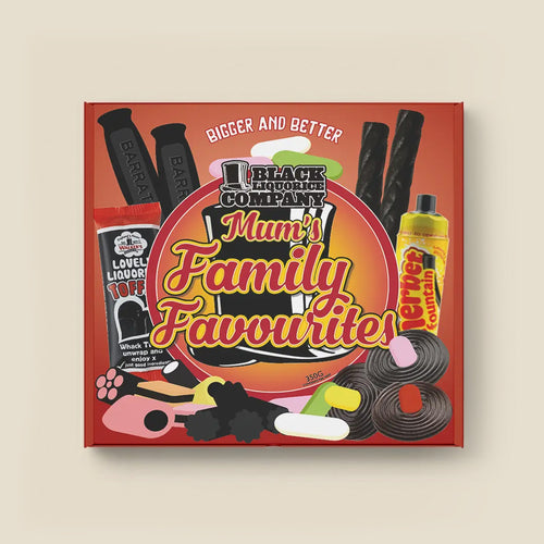MUM'S LIQUORICE FAMILY FAVOURITES Black Liquorice Company