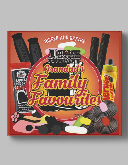 GRANDAD'S FAMILY FAVOURITES LIQUORICE GIFT BOX Black Liquorice Company