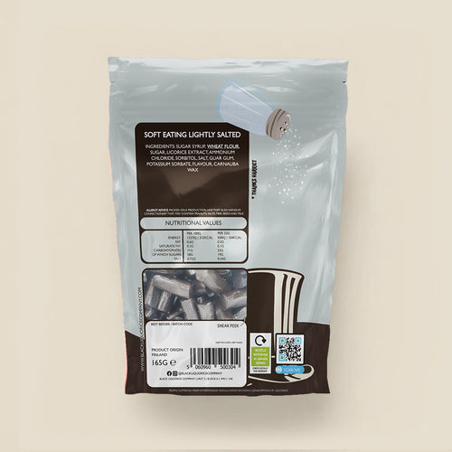 SOFT EATING SLIGHTLY SALTY LIQUORICE Black Liquorice Company
