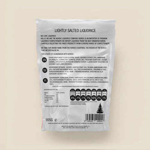 Premium Nordic Liquorice – Lightly Salted