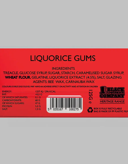 PERFECTED PONTEFRACT CAKES HERITAGE BOX Black Liquorice Company