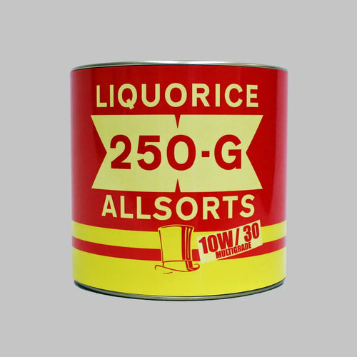 Liquorice Allsorts Motor Tin Black Liquorice Company