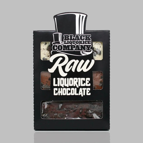 RAW LIQUORICE CHOCOLATE TRIO Black Liquorice Company