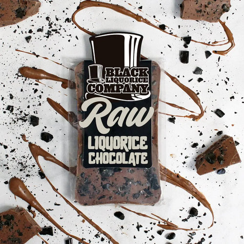 RAW LIQUORICE MILK CHOCOLATE BAR Black Liquorice Company