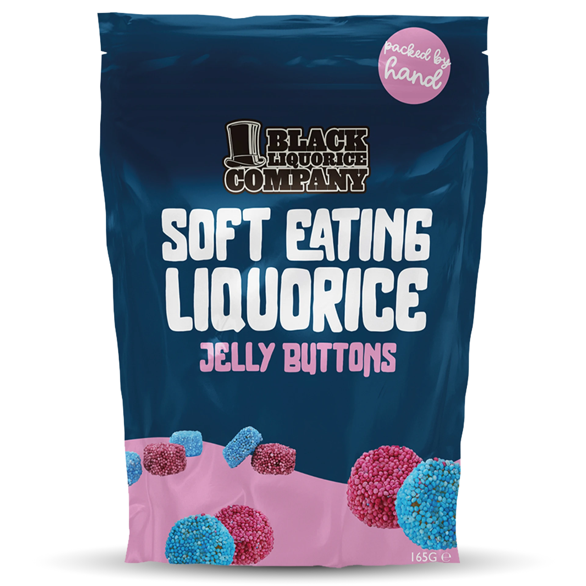 Aniseed Jelly Buttons Black Liquorice
