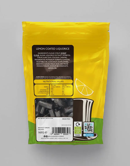 SOFT EATING ZINGY LEMON Black Liquorice Company