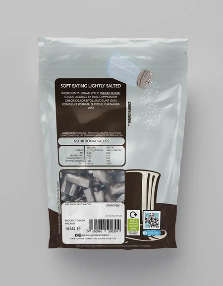 SOFT EATING SLIGHTLY SALTY LIQUORICE Black Liquorice Company