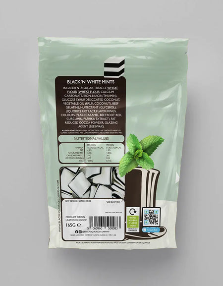 BLACK 'N' WHITE MINTS Black Liquorice Company
