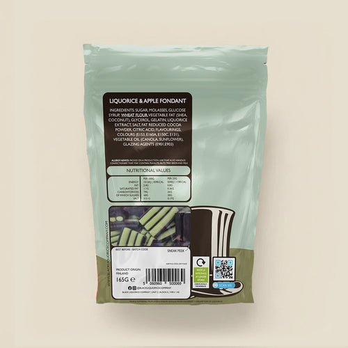 LIQUORICE APPLE STRIPES Black Liquorice Company