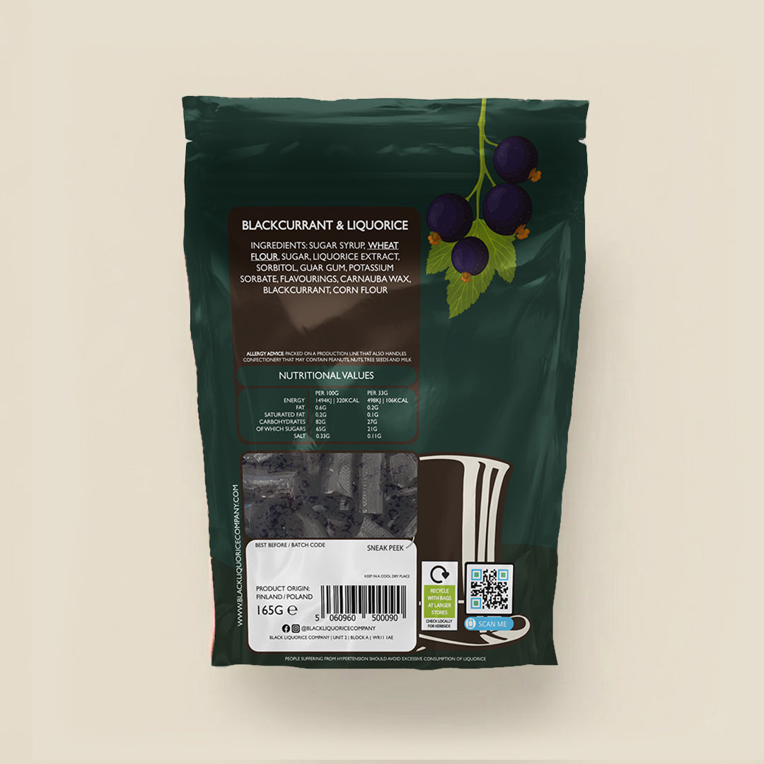 SOFT EATING BLACKCURRANT & LIQUORICE Black Liquorice Company