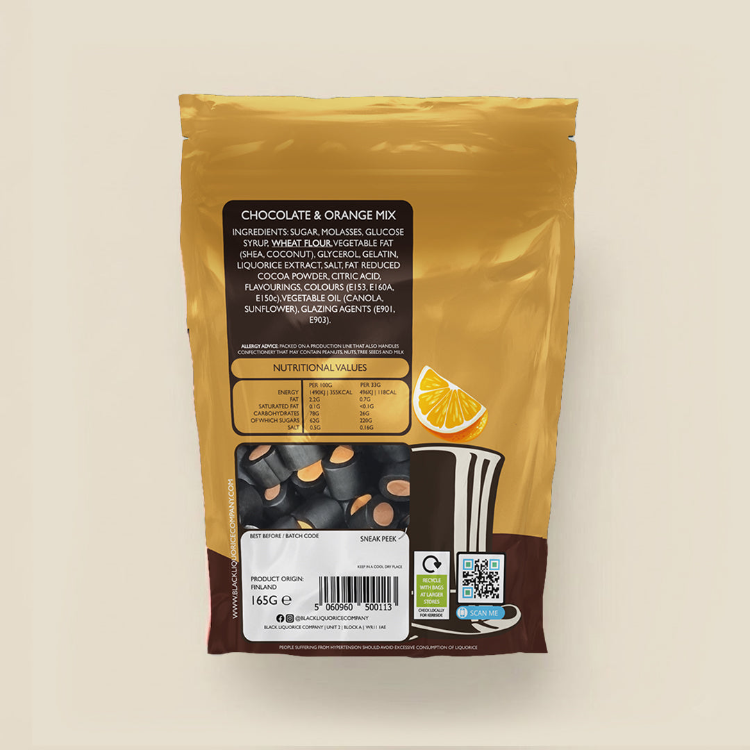 CHOCOLATE & ORANGE LIQUORICE Black Liquorice Company
