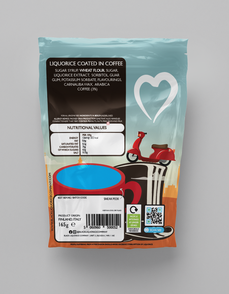 Soft Eating Italiano Espresso Coffee Liquorice Black Liquorice Company