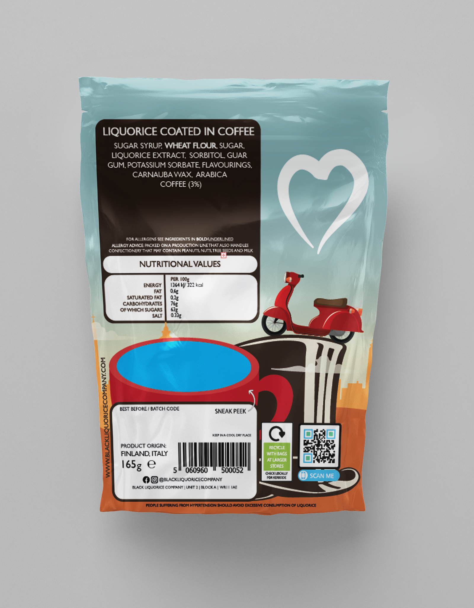 Soft Eating Italiano Espresso Coffee Liquorice Black Liquorice Company