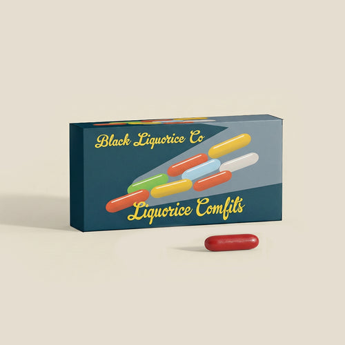 LIQUORICE COMFITS HERITAGE BOX Black Liquorice Company
