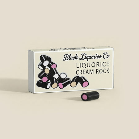 LIQUORICE CREAM ROCK HERITAGE BOX Black Liquorice Company