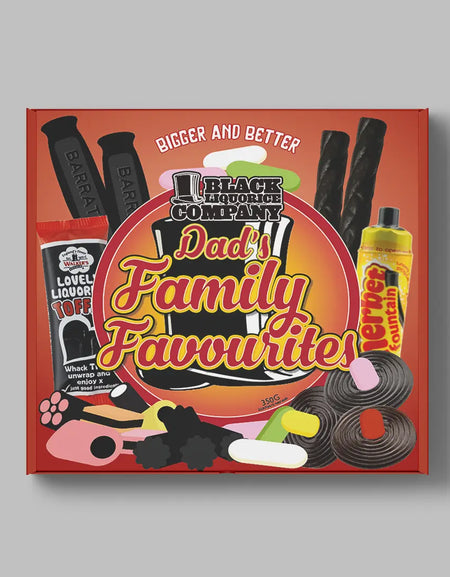 DAD'S FAMILY FAVOURITES LIQUORICE GIFT BOX Black Liquorice Company