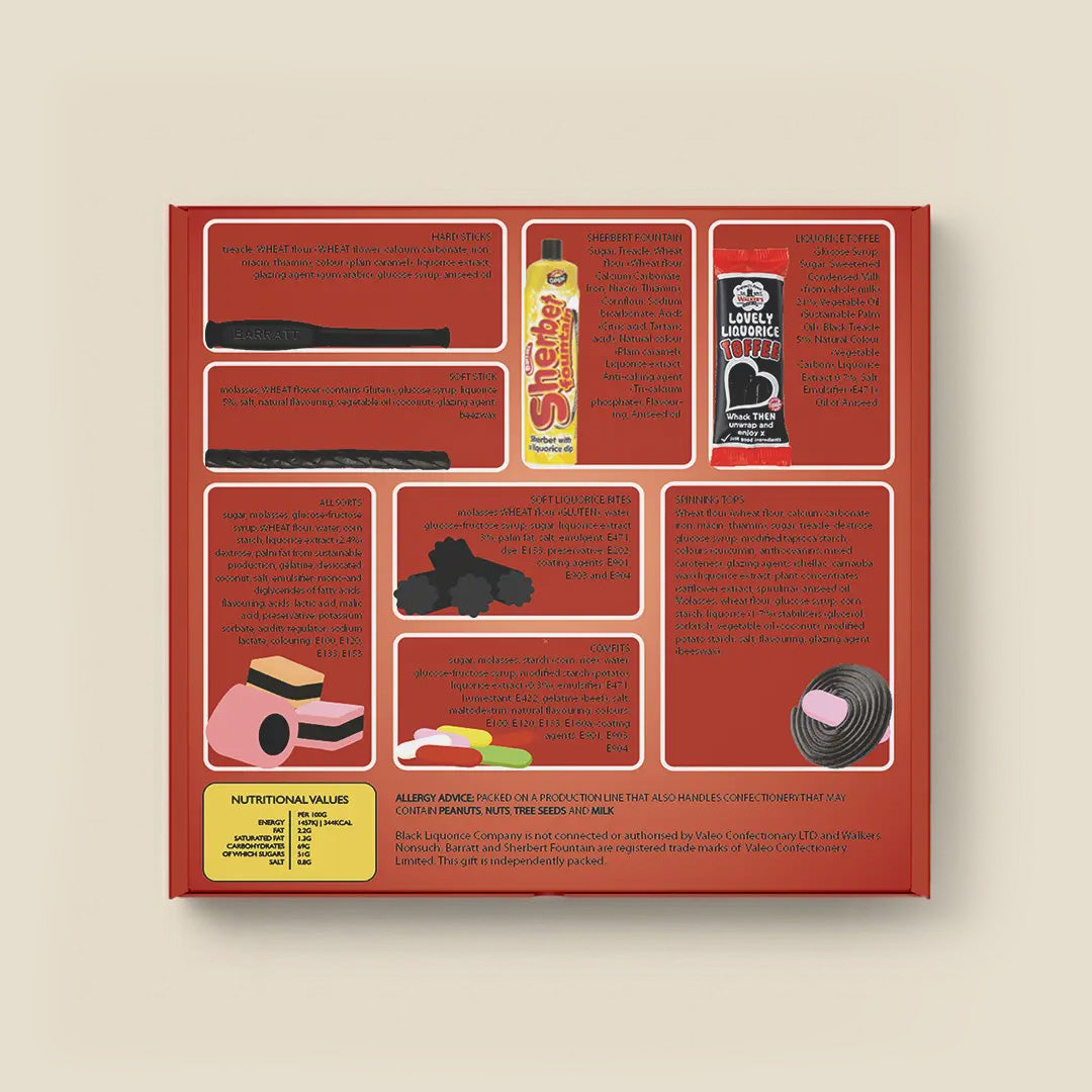 GRANDAD'S LIQUORICE FAMILY FAVOURITES GIFT BOX Black Liquorice Company