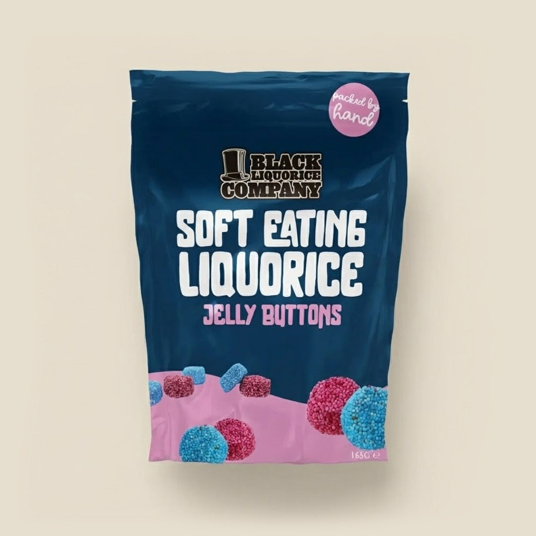 Aniseed Jelly Buttons Black Liquorice Black Liquorice Company