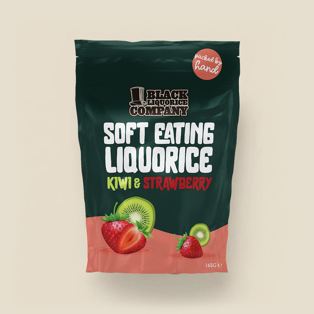 KIWI AND STRAWBERRY LIQUORICE Black Liquorice Company