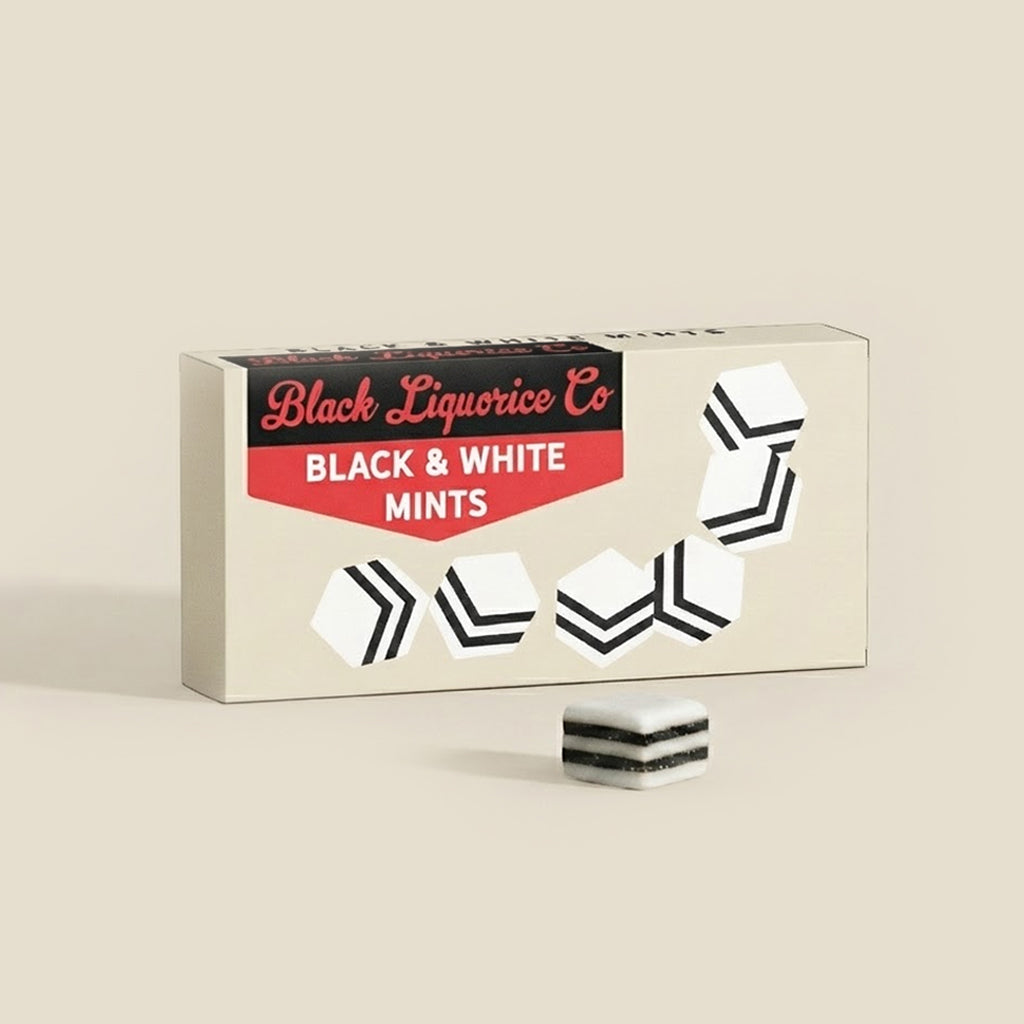 Black & White Mints Liquorice Heritage Box