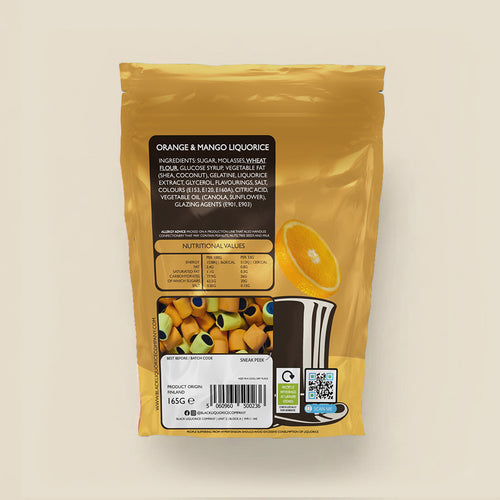 ORANGE AND MANGO LIQUORICE Black Liquorice Company