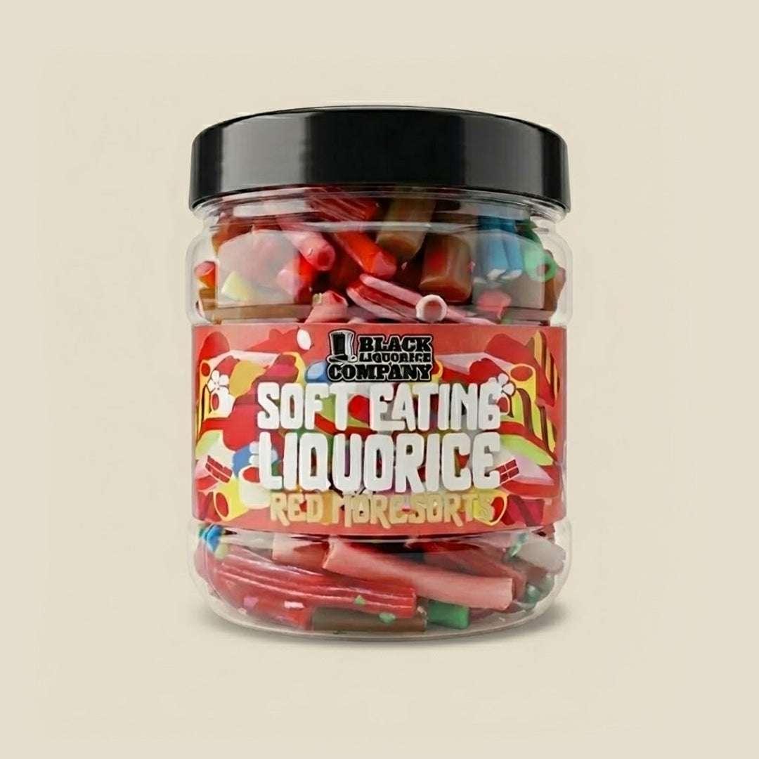 Red Moresorts Large Gift Jar Black Liquorice Company
