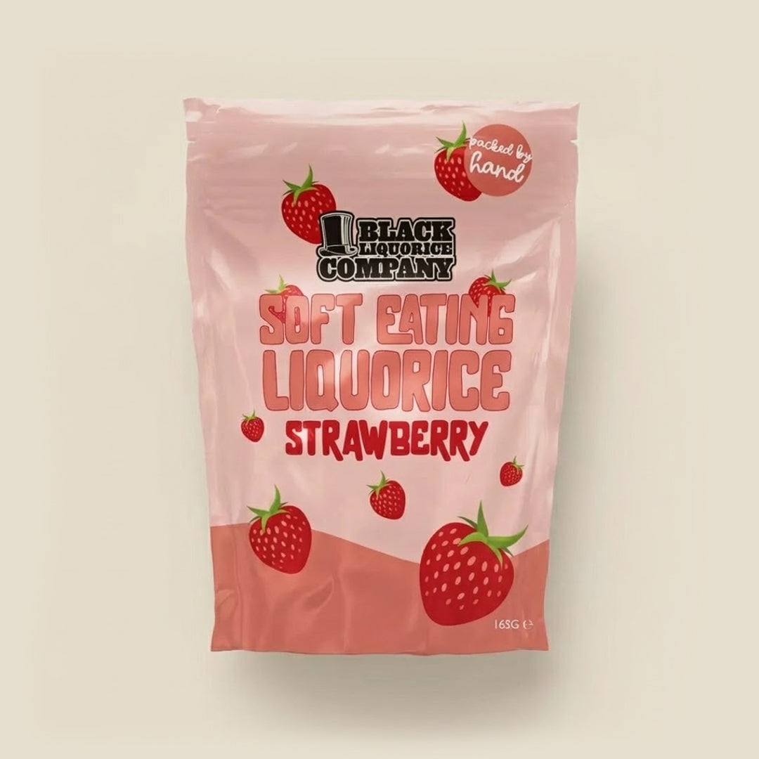 SOFT EATING STRAWBERRY LIQUORICE Black Liquorice Company
