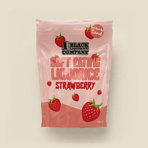 SOFT EATING STRAWBERRY LIQUORICE Black Liquorice Company