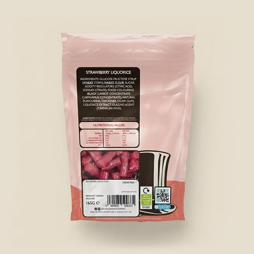 SOFT EATING STRAWBERRY LIQUORICE Black Liquorice Company