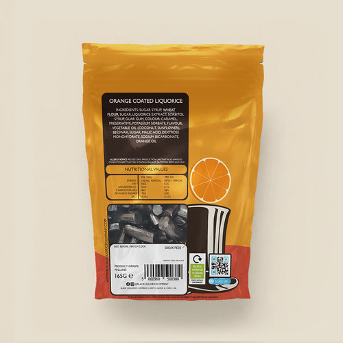 Soft Eating Tangy Orange Liquorice Black Liquorice Company