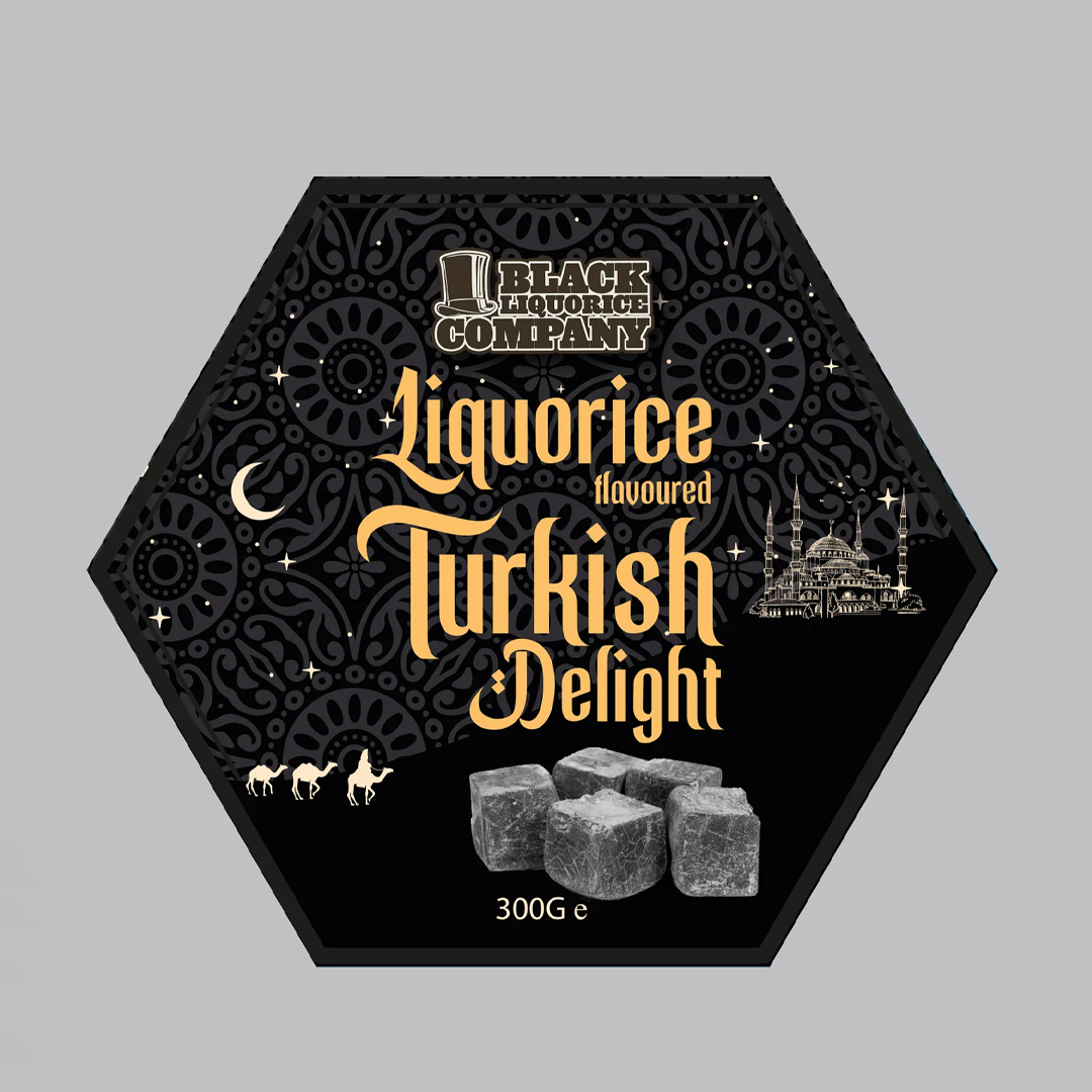 LIQUORICE TURKISH DELIGHT