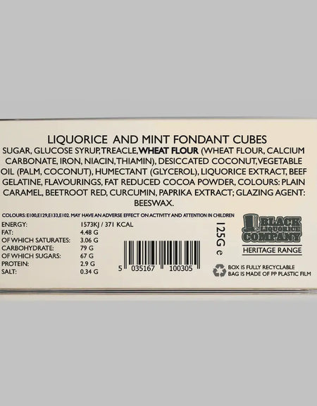 BLACK & WHITE MINTS HERITAGE BOX Black Liquorice Company