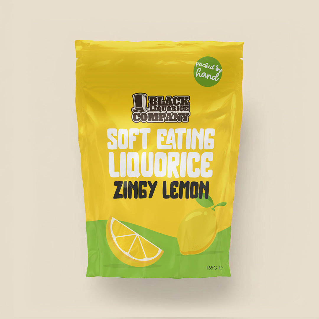 SOFT EATING ZINGY LEMON LIQUORICE Black Liquorice Company