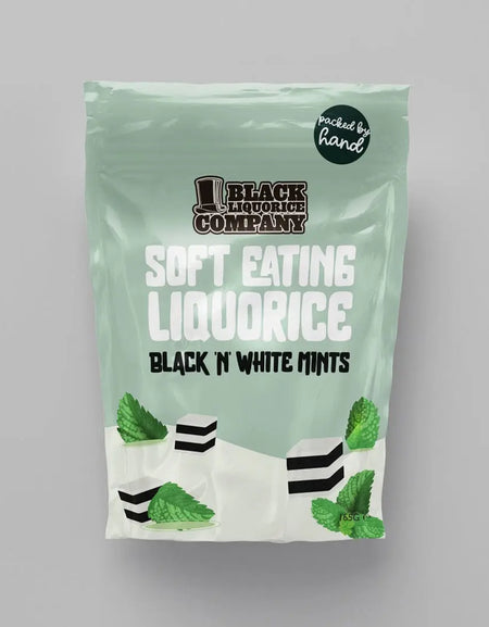 BLACK 'N' WHITE MINTS Black Liquorice Company