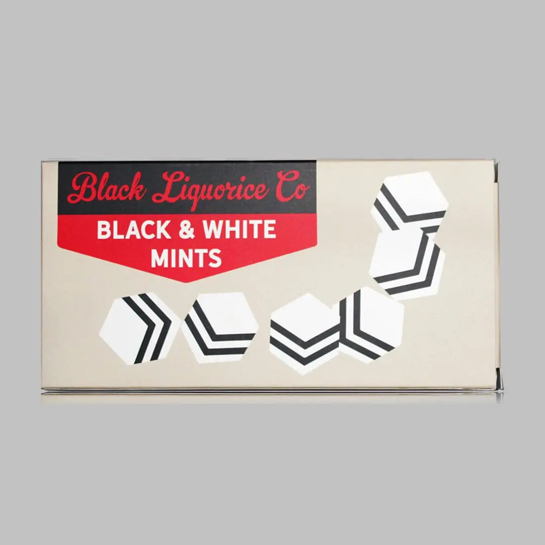 BLACK & WHITE MINTS LIQUORICE GIFT BOX Black Liquorice Company