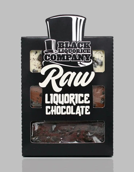 RAW LIQUORICE CHOCOLATE TRIO Black Liquorice Company
