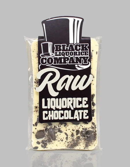 RAW LIQUORICE WHITE CHOCOLATE BAR Black Liquorice Company