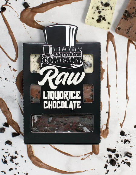 RAW LIQUORICE CHOCOLATE TRIO Black Liquorice Company