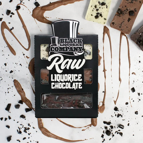 RAW LIQUORICE CHOCOLATE TRIO Black Liquorice Company