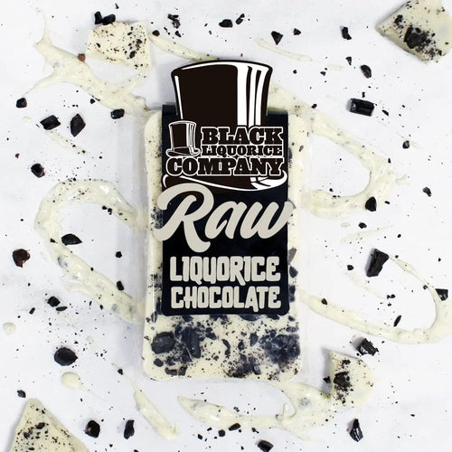 RAW LIQUORICE WHITE CHOCOLATE BAR Black Liquorice Company