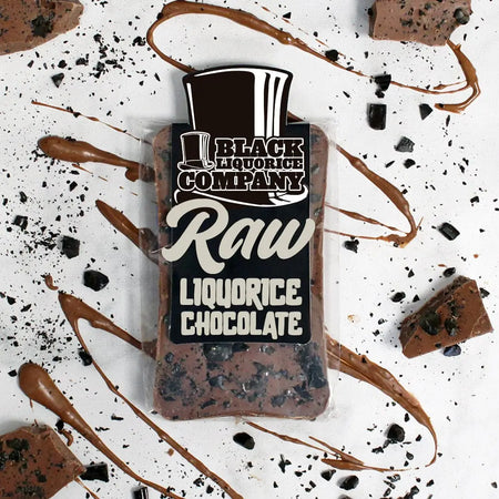 RAW LIQUORICE MILK CHOCOLATE BAR Black Liquorice Company